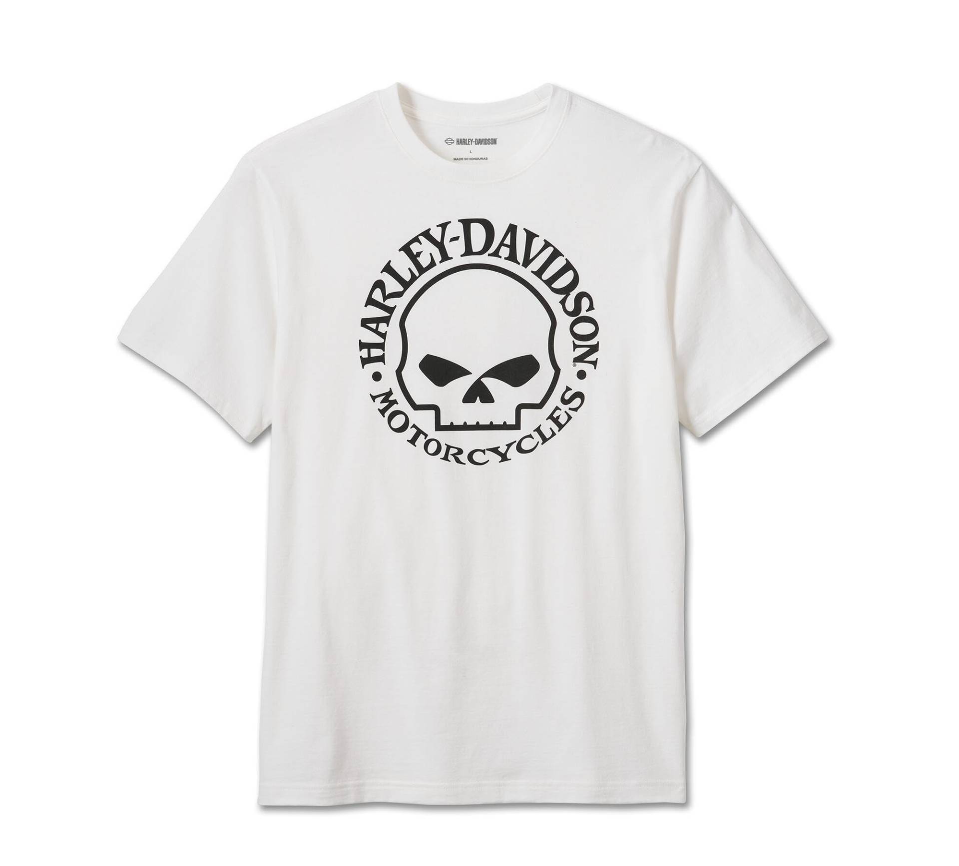 Harley-Davidson T-Shirt Willie G Skull weiß, L von HARLEY-DAVIDSON