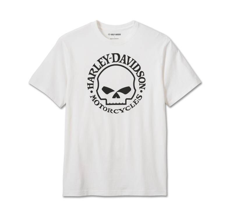 Harley-Davidson T-Shirt Willie G Skull weiß, L von HARLEY-DAVIDSON