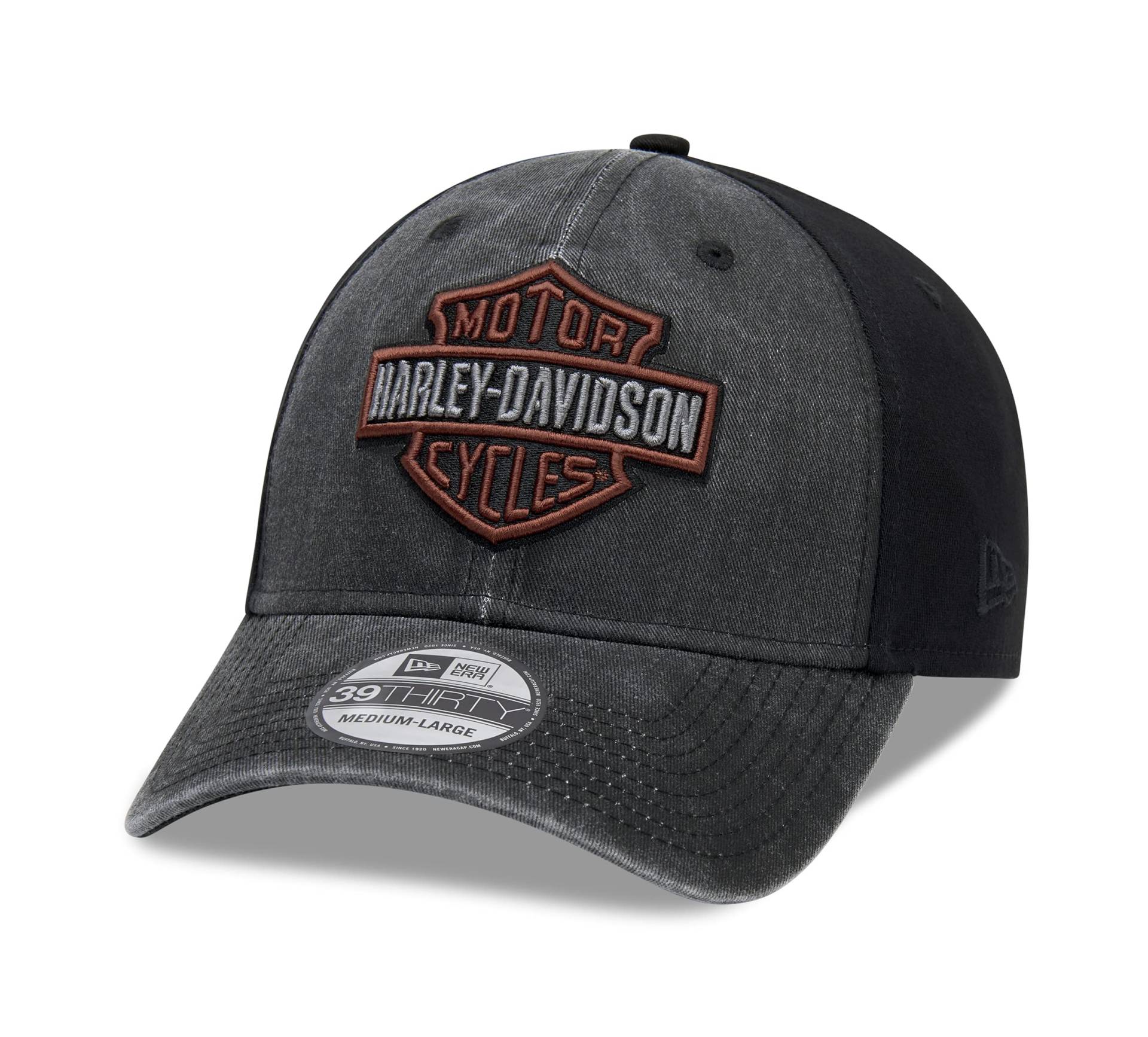 Harley-Davidson Washed Colorblock 39THIRTY Cap Schirmmütze, L von HARLEY-DAVIDSON