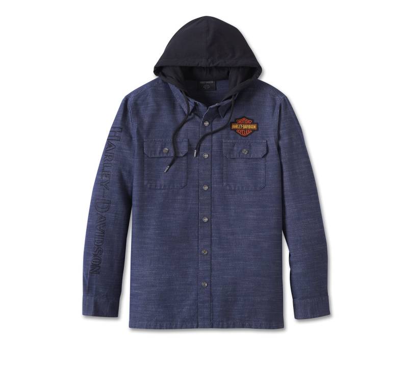 Harley-Davidson Whiplash Hooded Shirt Hemd mit Kapuze, 3XL von HARLEY-DAVIDSON