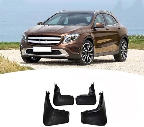 4 Stück Schmutzfänger für Mercedes Benz GLA Class X156 H247 2014-2023, Auto Spritzschutz Schmutzfänger Vorne Und Hinten Spritzschutz KöRperteile Zubehör von HARLSO