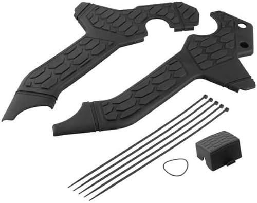 Motorrad-Rahmenschutzabdeckung, Schutz-Set, modifizierte Teile, Rahmenschutz, Einfüllseite, kompatibel mit Honda Crf300L (schwarz, 23 x 7,5 cm) von HARPRA