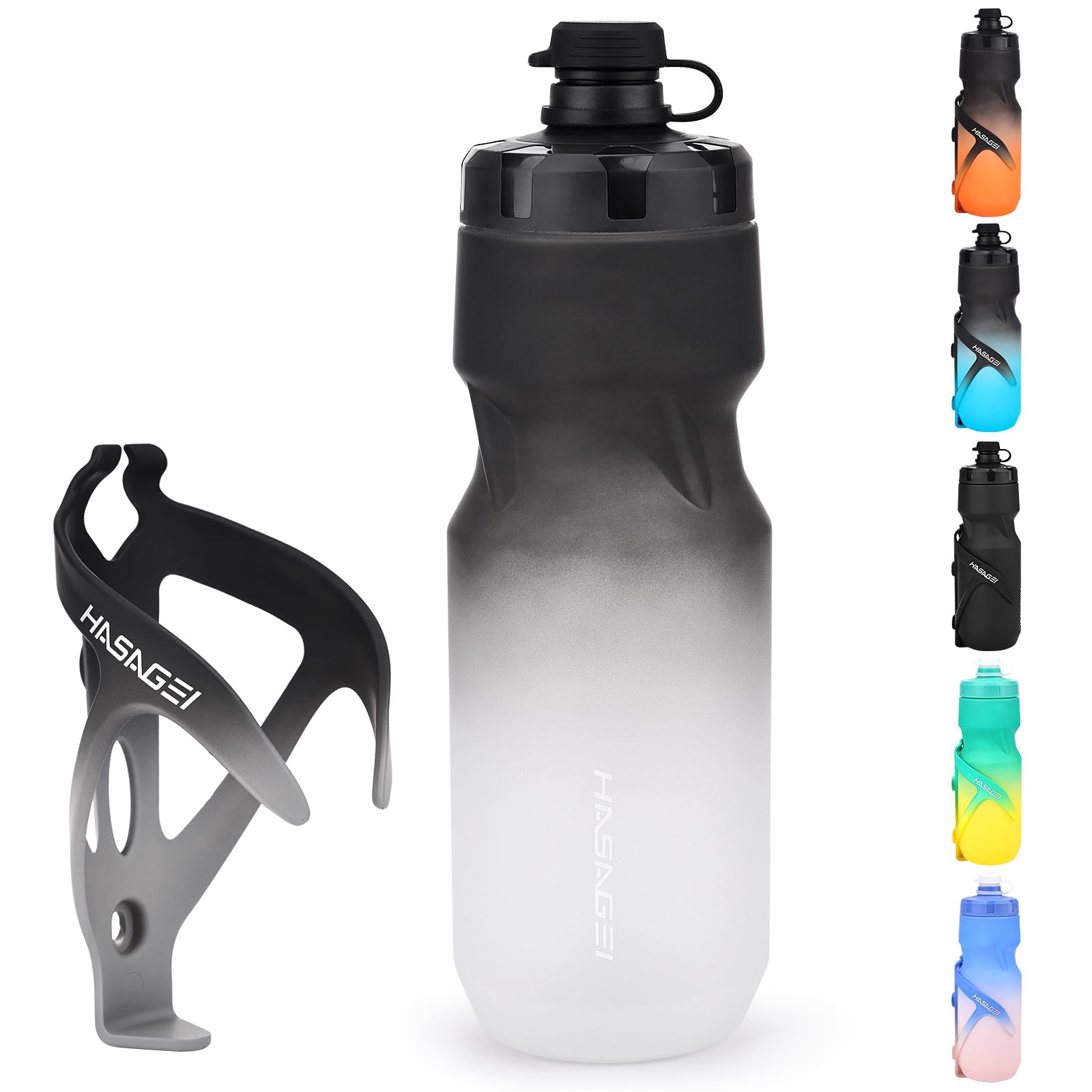 Fahrrad-Flaschenhalter mit 710 ml Flasche – Robustes, auslaufsicheres Design, Rutschfester Halt & universelle Montage für Mountainbike/Rennrad-Zubehör von HASAGEI