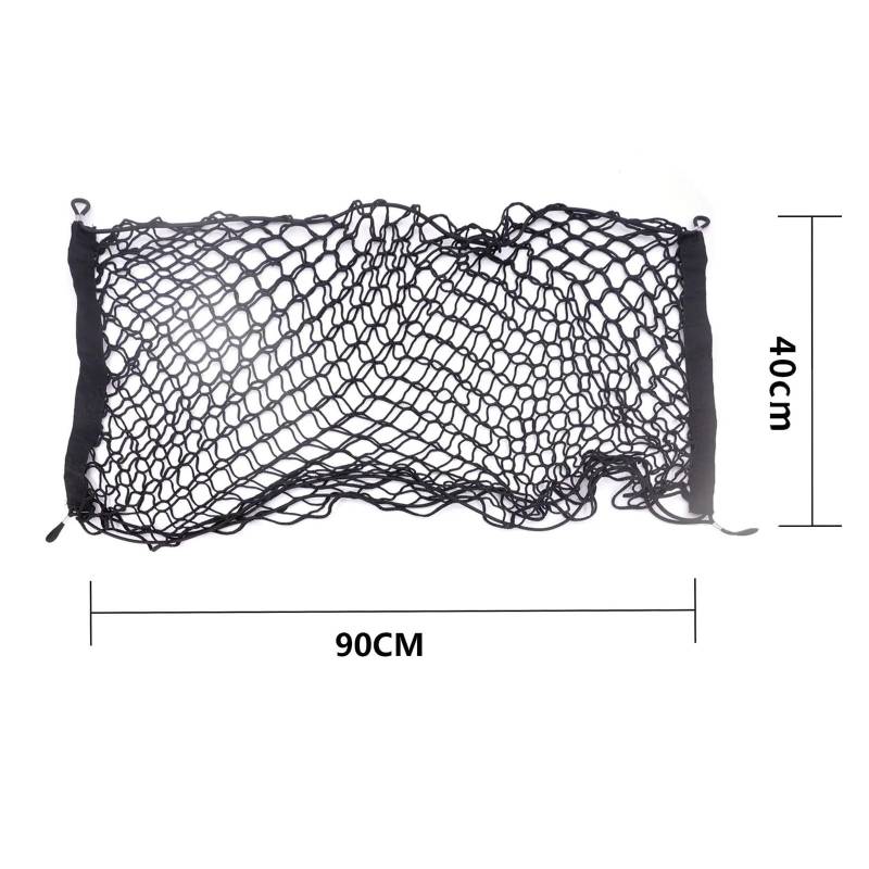 HASGTFM Auto-Kofferraum-Nylon-Empfangs-Arrangement-Netz Gepäck Fracht Aufbewahrungstasche Zurück Elastischer Schnurhalter Auto-Zubehör Boot Mesh Organizer von HASGTFM