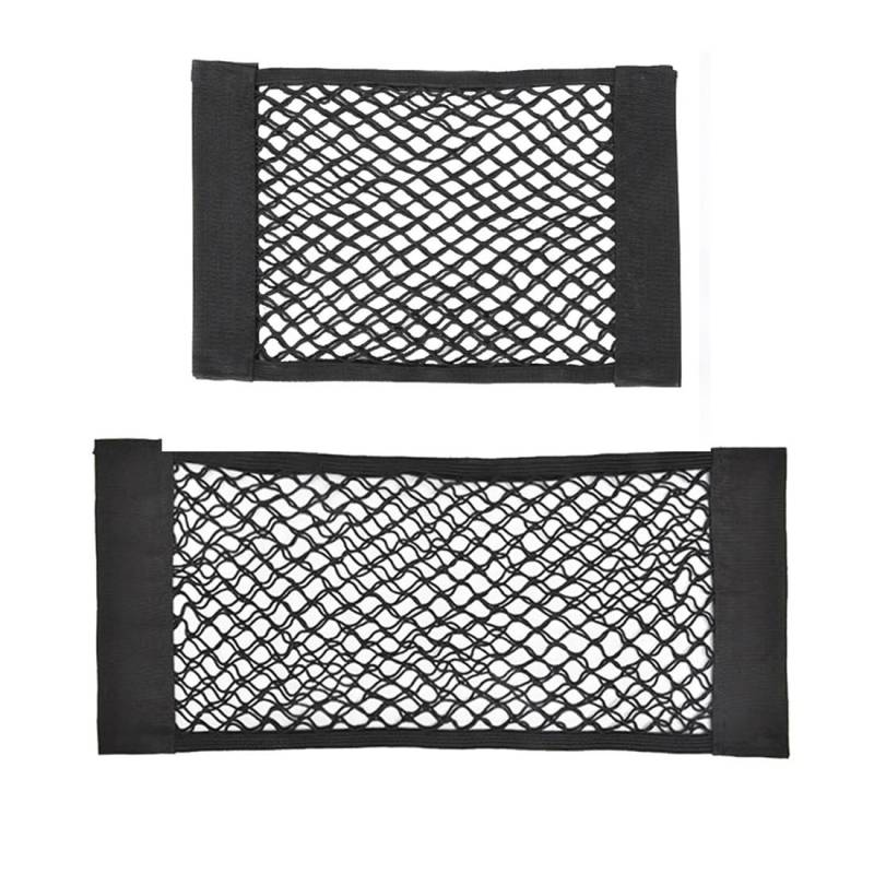 HASGTFM Mesh-Netz for den Kofferraum des Autos, for die Rückseite des Kofferraums, universeller elastischer Organizer aus Nylon, dehnbares Innenraum-Netzwerk-Speicher mit 4 Haken(40x25cm-55x25cm) von HASGTFM