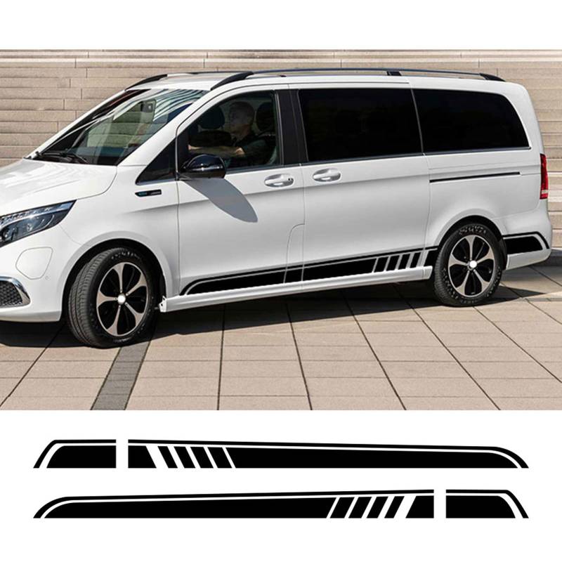 2 Stück Autoaufkleber, für M=ercedes B=ENZ Vito V Klasse Viano W447 V260 W639 W638 Marco Polo Camper Van Tuning Zubehör Vinyl Aufkleber von HASWEX