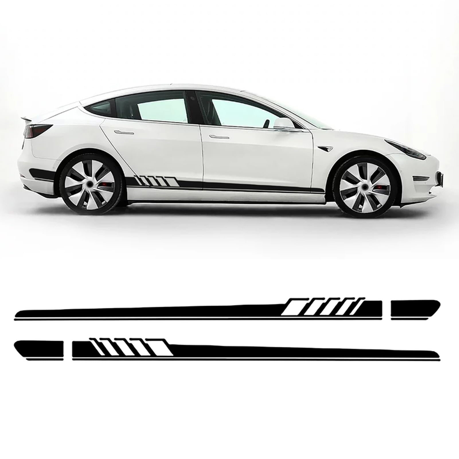 Auto Seitenstreifen Seitenaufkleber Aufkleber, Für Tesla Model 3, für/Model S, für Model X, für Model Y Zubehör von HASWEX