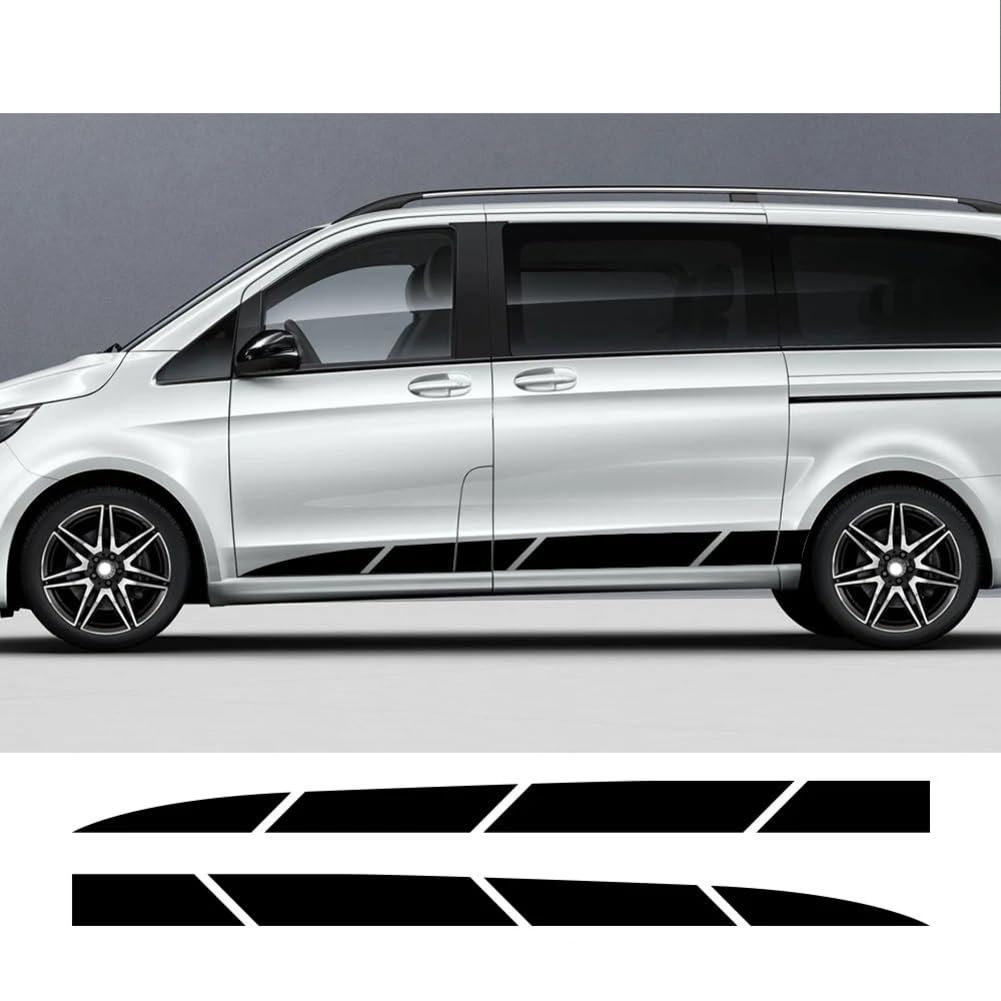 Auto Seitenstreifen Seitenaufkleber Aufkleber, Grafik-Vinyl-Aufkleber, für Benz Vito Viano V-Klasse W447 W639, Auto-Tuning-Zubehör von HASWEX