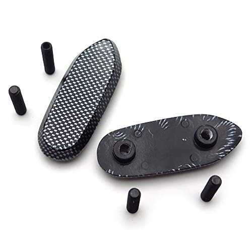 HASkulle Ersatz-Spiegelblock-Grundplatten, Kompatibel mit Suzuki GSXR600 2006-2012, GSXR750 2006-2012, GSXR1000 2005-2008, ohne Logo, Carbon von HASkulle