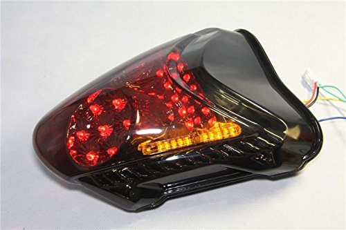 Klares LED-Rücklicht, Bremslicht mit integrierten Blinkern, 2008–2012, Kompatibel mit Suzuki Kompatibel mit Hayabusa/GSX1300R von HASkulle