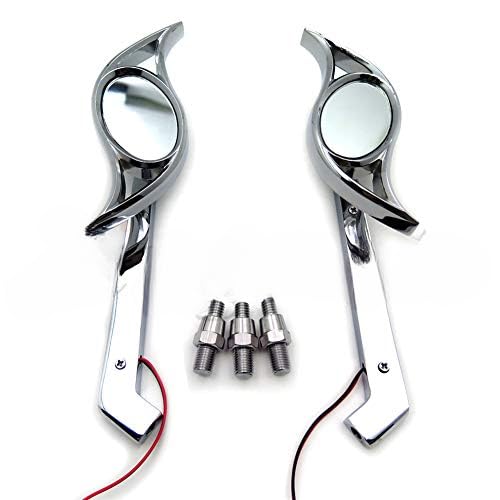 MT203+TTT004- Chrom Wisdom Eye Set Seitenspiegel LED-Blinker CBR 600 1000RR 954RR von HASkulle