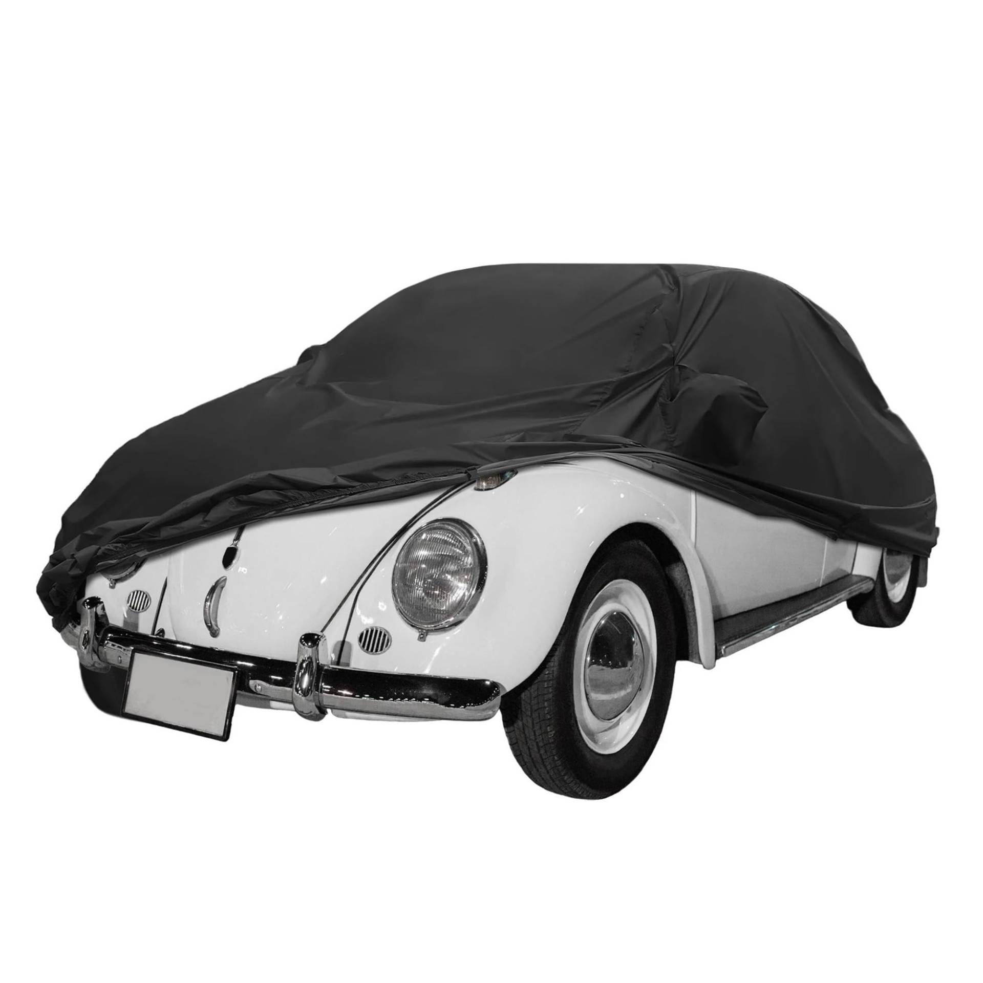 Autoabdeckung Autoabdeckung Für VW New Für Beetle 1998-2019 Ganzkörperabdeckung Für Den Außenbereich Allwetterschutz Karosserieabdeckung Mit Reißverschluss Schutzhülle(Schwarz) von HATSVTGR