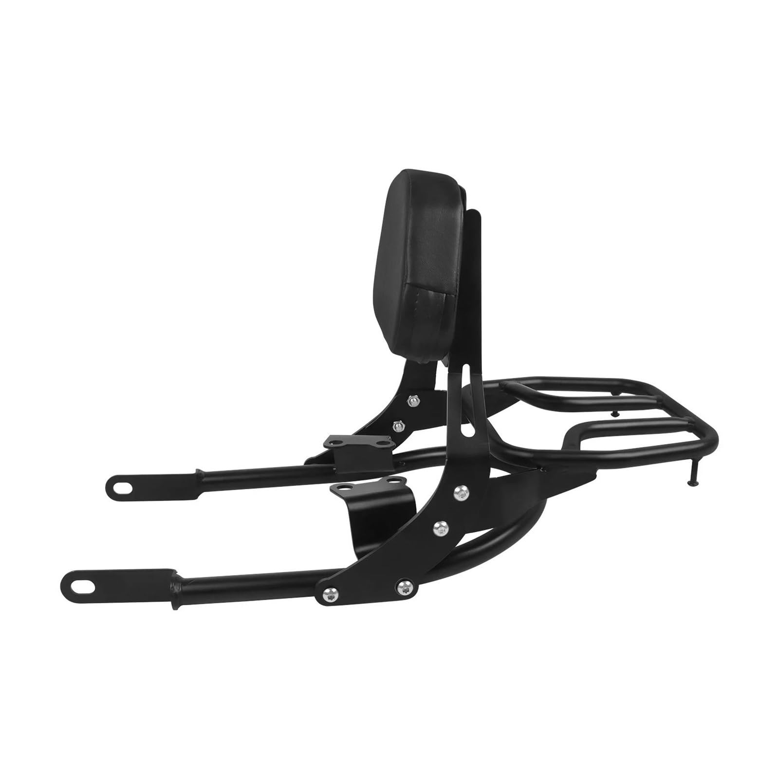 Motorrad-Heckgepäckträger Für Bonneville T100 T 100 T120 T 120 Für Street Twin 900 Für Scrambler 16-22 Abnehmbare Rückenlehne Sissy Bar Motorrad Gepäckträgerpolster Heckgepäckträger für Motorräder von HATSVTGR