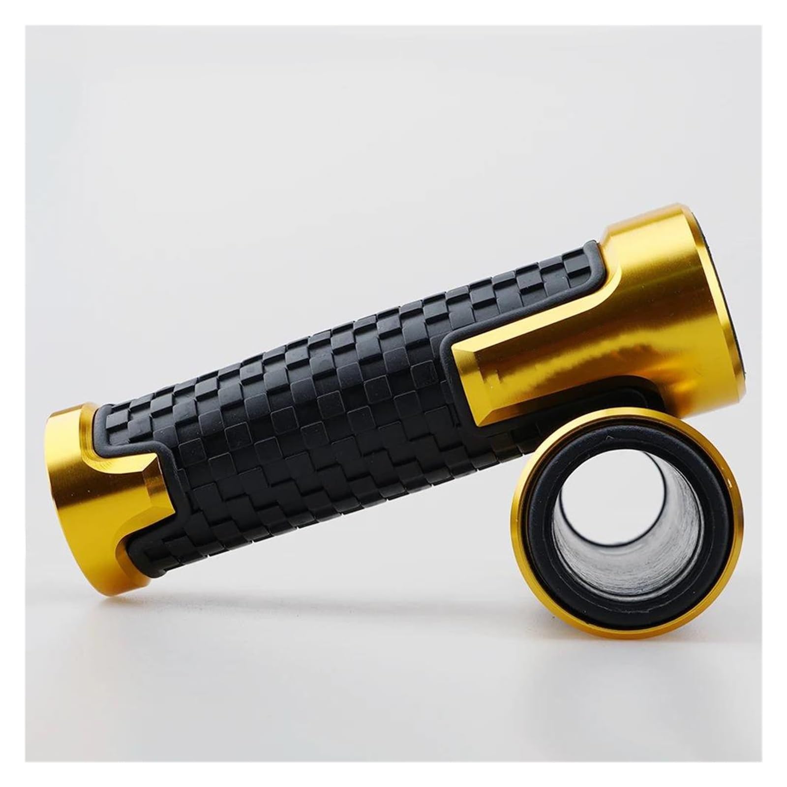 Motorradlenker Für Y&amaha FZS 600 FZS600 Für Fazer 150 250 1000 FZ1 FZ6 Motorradzubehör Lenkergriffe 7/8''22mm Rennlenker Motorradgriff(Gold) von HATSVTGR