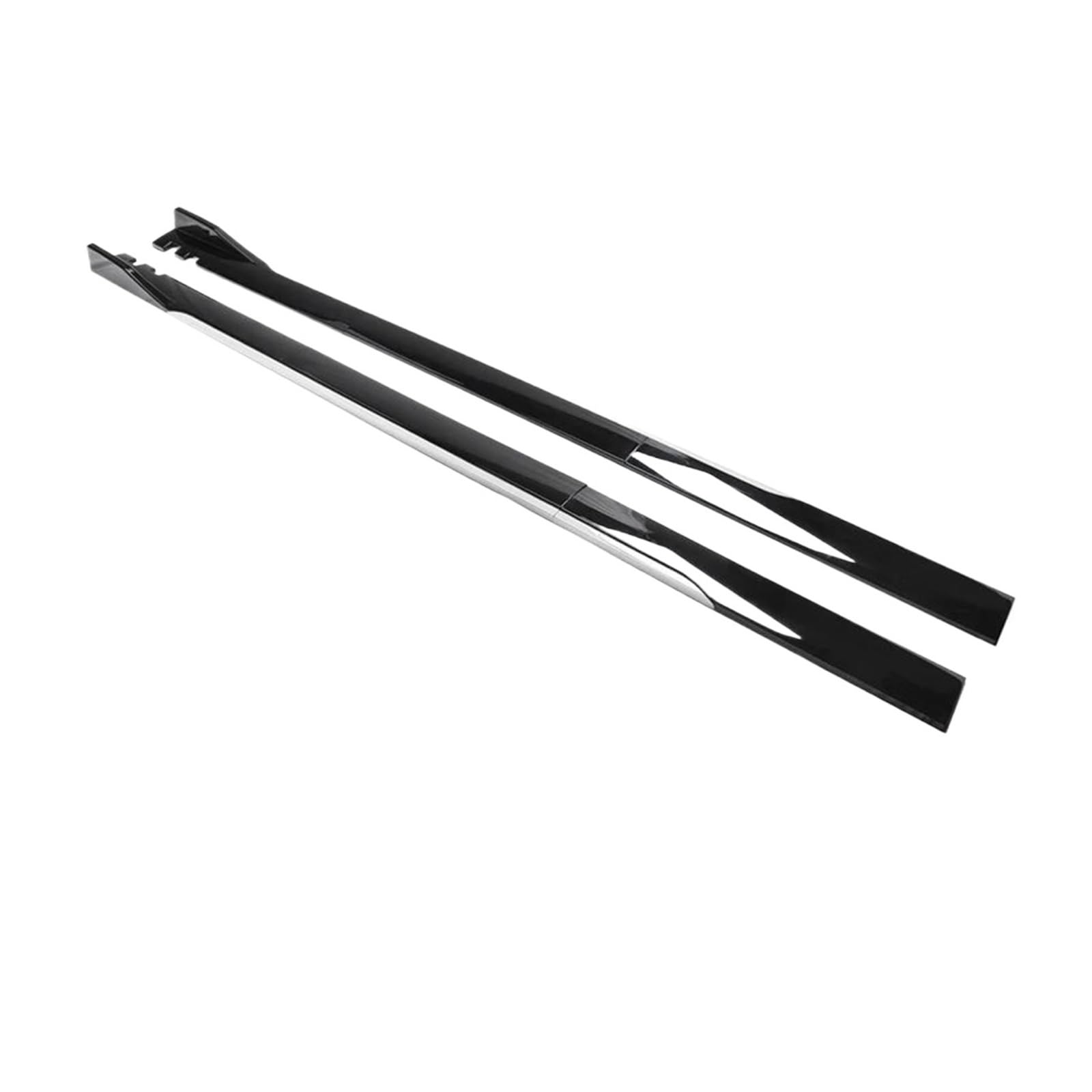 Seitenschwellerverlängerung Lippensplitter Für Hyundai Seitenschwellerverlängerung Diffusor Bodykit Außenzubehör Canard Spoiler Splitter(200cm Schwarz Weiß) von HATSVTGR