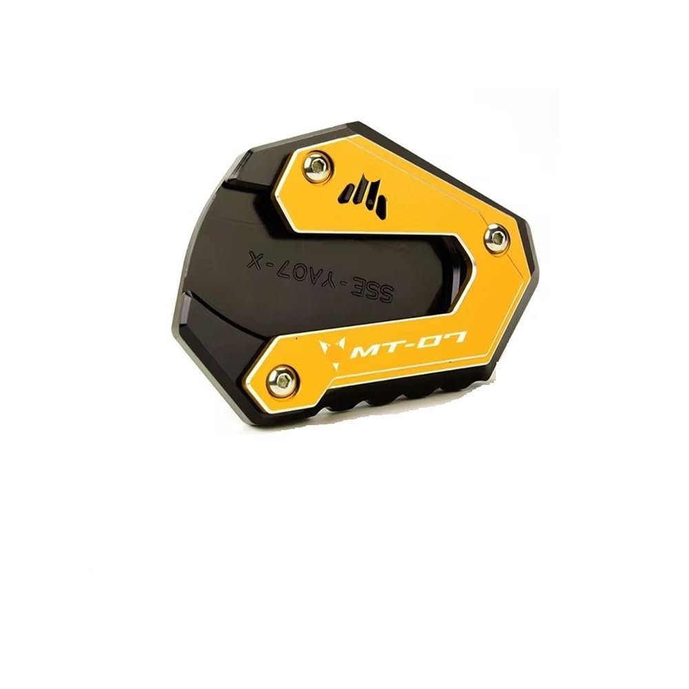 HAVEDONH Motorrad Seitenständer Verlängerungspolster Für YAM&AHA MT07 MT-07 MT07 2014-2021 2022 2023 2024 Motorrad Seitenständer Vergrößern Ständer Verlängerungsplatte Pad Schlüsselanhänger Ring von HAVEDONH