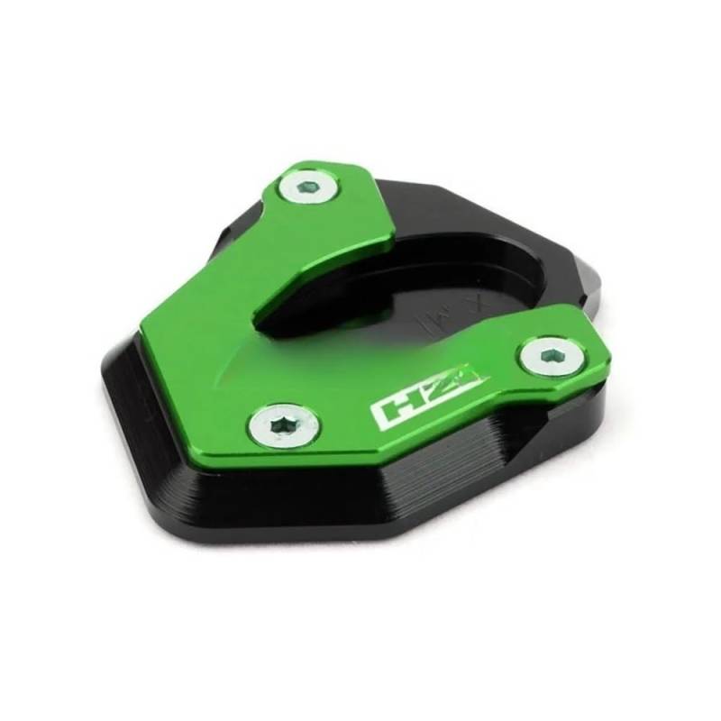 HAVEDONH Motorrad Seitenständer Verlängerungspolster Motorrad CNC Kickstand Fuß Seitenständer Verlängerung Pad Stützplatte Vergrößern Für Kawasaki ZH2 Z H2 ZH 2 2019-2023 von HAVEDONH