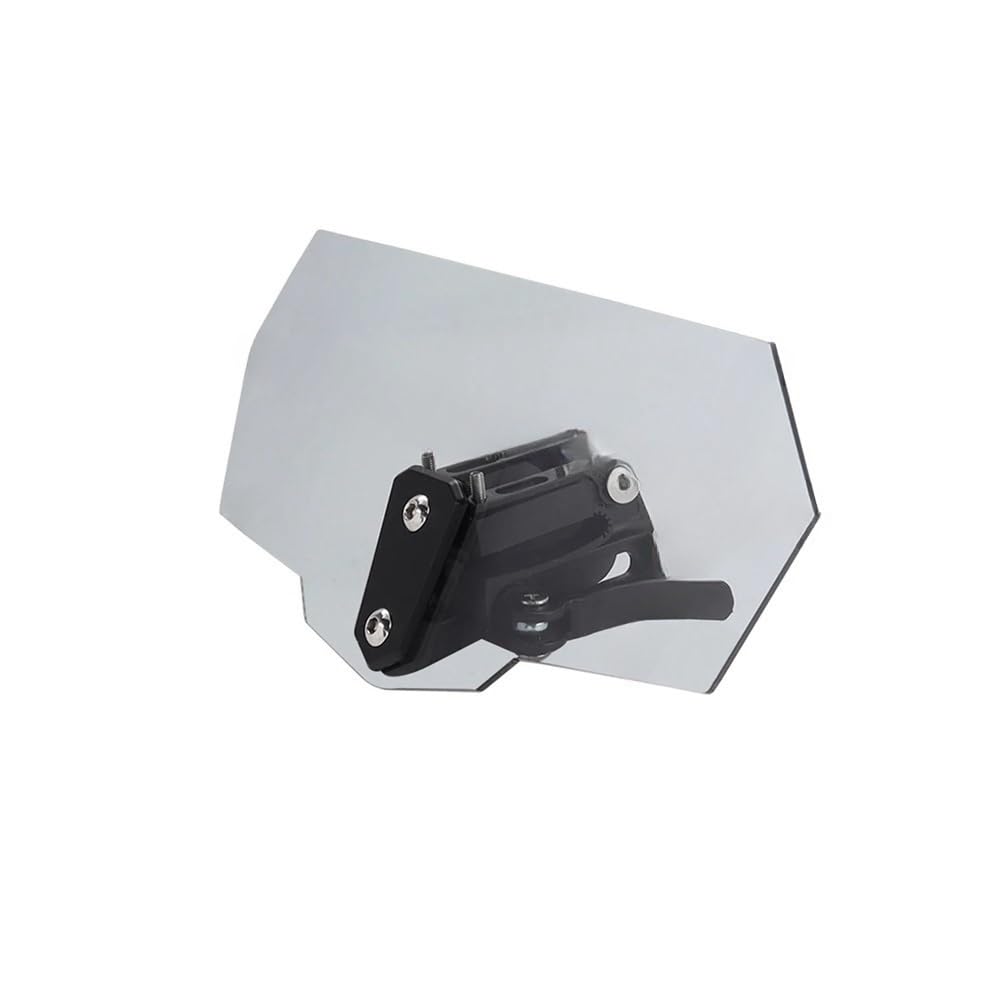 HAVEDONH Motorrad Windschutzscheibe Universelle Motorrad-Windschutzscheibenverlängerung Verstellbarer Spoiler, Für B&M&W Für Ka&wasa&ki Für YAM&AHA Für h&ond&a Für Su&zuki von HAVEDONH