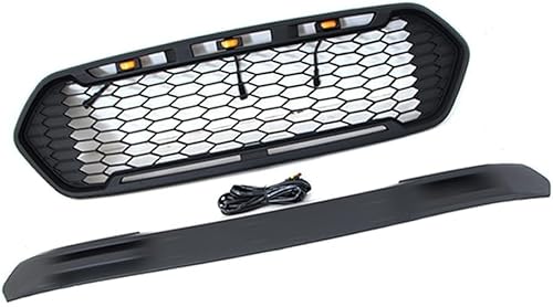 HAVERN Auto Front Kühlergrill Gitter für Ford Transit Custom 2014-2021,Frontgrill Auto Oberen Stoßstange Haube Mesh Kühlergrill Sportgrill von HAVERN