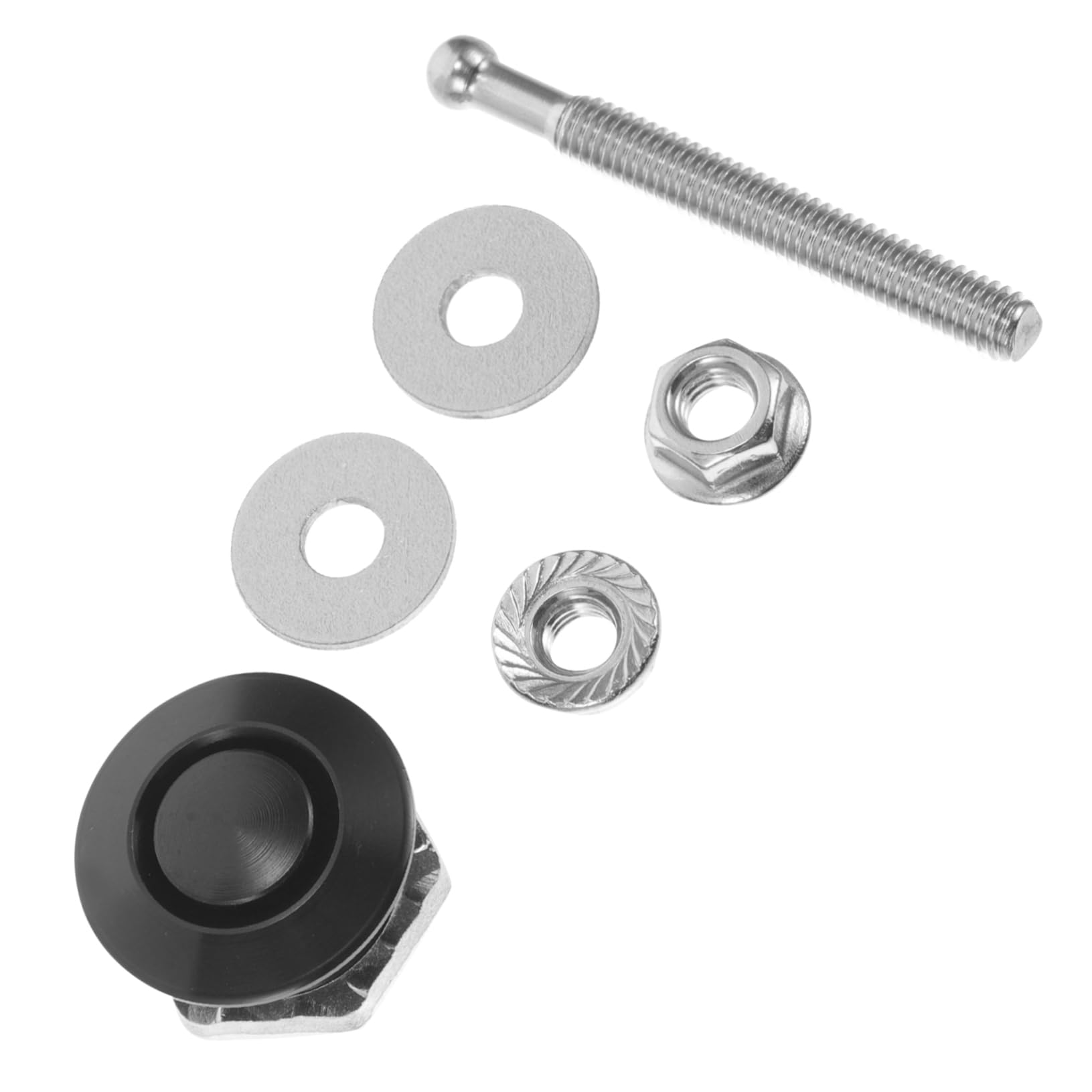 HAWILLOSCH 1 Set Hood Pin Kit Druckknopfverschluss Für Fahrzeugmotorhaube Schnellauslöser Für Motorhaubenpins Bumper Halterung Schwarzes Design DP16 25 von HAWILLOSCH