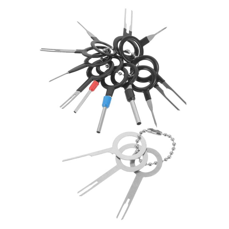 HAWILLOSCH 14st Kabelbaum-extraktor Werkzeug Zum Entfernen Von Autoklemmenstiften Werkzeuge Zum Entfernen Von Kfz-terminals Terminal-auswerfer-kit-Werkzeug Terminal-extraktionswerkzeug Metall von HAWILLOSCH