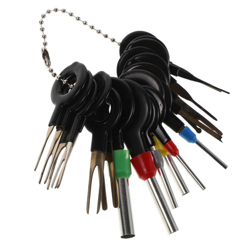 HAWILLOSCH 18-teiliges Pin-extraktor-Werkzeug-Set, Entriegelungswerkzeug Für Elektrische Kabelstecker, Abzieher, Reparatur, Entfernungswerkzeuge, Drahtstecker-Klemmen-pin-extraktoren Für Die von HAWILLOSCH