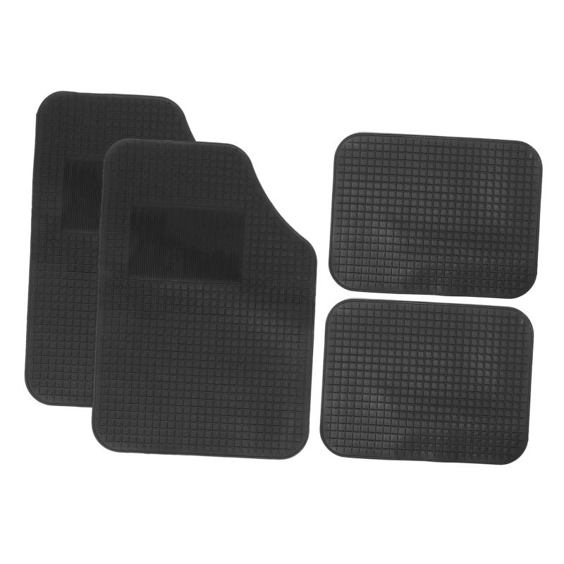 HAWILLOSCH 2 Sätze Auto Bodenmatte Große Bodenmatte Sitzbodenmatte Fußmatten Im Auto Fußmatten Für Autos Auto-fußmatte Auto Bodenschutzmatte Autozubehör Auto-innenraummatte PVC Black von HAWILLOSCH