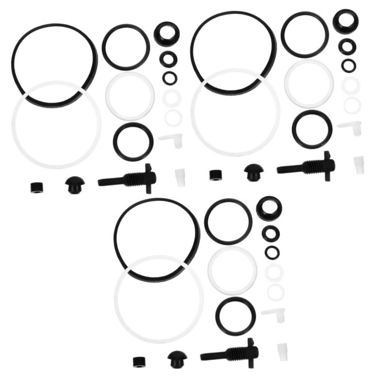 HAWILLOSCH 3 Sätze Wagenheber-reparatursatz Wagenheber-dichtungssatz Wagenheberteil Jack-zubehör Reparatursatz Für Wagenheber Reparaturwerkzeuge Für Hydraulische Wagenheber Plastik Black von HAWILLOSCH