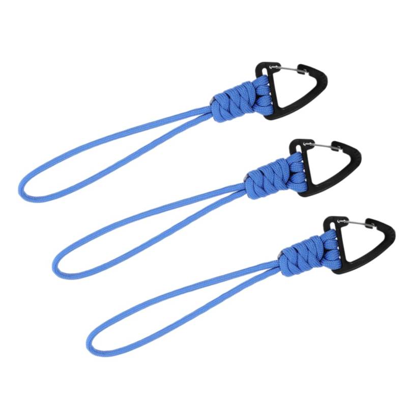 HAWILLOSCH 3st Auto Schlüsselanhänger Einfaches Karabinerband Karabiner-lanyard Für Den Innenbereich Schlüsselanhänger Am Handgelenk Karabiner-lanyard Für Schlüssel ，pp， Blue von HAWILLOSCH