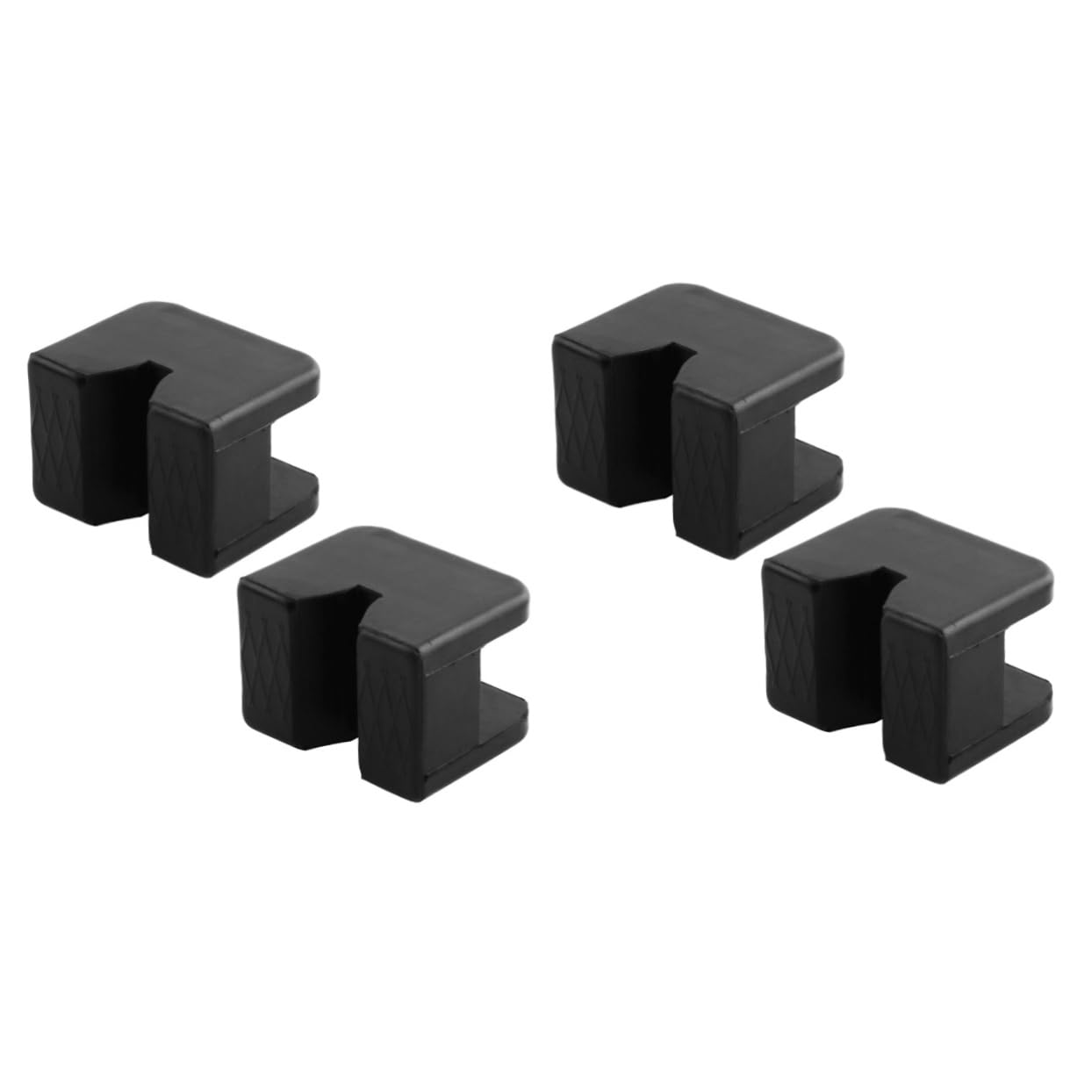 HAWILLOSCH 4 Stück Universal-Wagenheber-Gummiabdeckung unterstellbock gummiauflage gummiklötze für wagenheber Quetschschweißbuchsen-Pad-Adapter adaptador Gummistützhülse des Wagenhebers Black von HAWILLOSCH