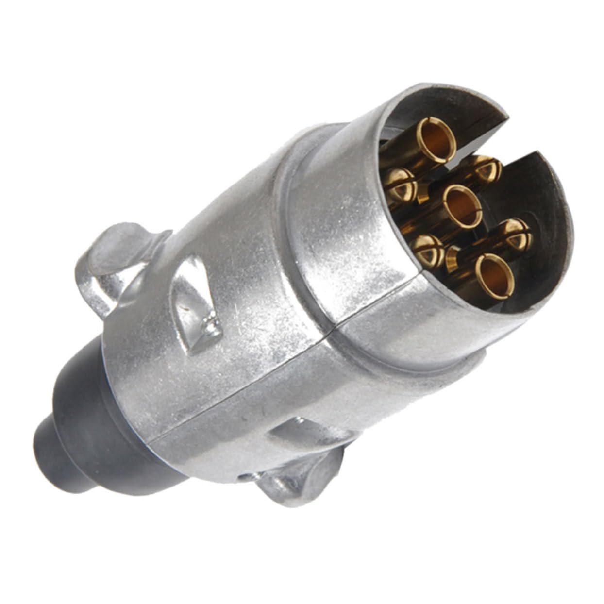 HAWILLOSCH 7 Poliger Aluminiumlegierung Stecker Für LKW Und Anhänger 12V EU Stecker Für Elektrik Robust Und Langlebig Ideal Für Abschleppanwendungen Und Nutzfahrzeuge von HAWILLOSCH