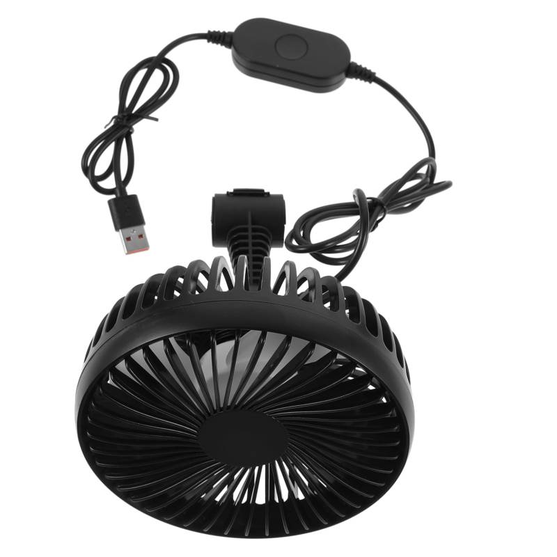 HAWILLOSCH Auto-Fan Multifunktionaler Fahrzeugventilator Luftzirkulationsventilator Für Fahrzeuge Für Autos Lüfter Für Carsm Silent-lüfter Luftstromgebläse Fahrzeugfan Black Abs von HAWILLOSCH