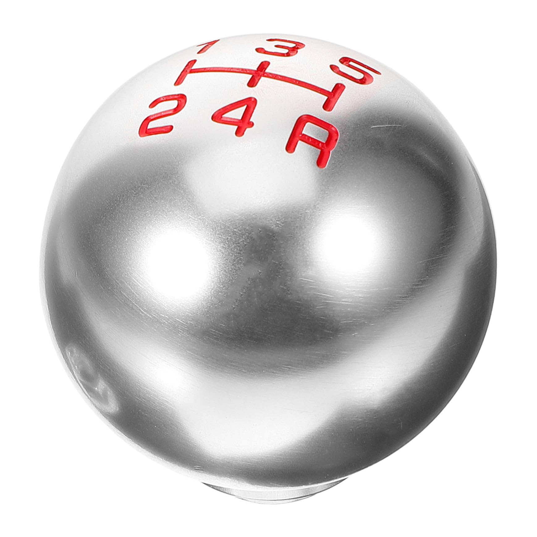 HAWILLOSCH Auto Getriebekopf Shift knob Auto Gear knob autozubehör Auto-zubehör Accessoires für Auto Schaltknauf manueller Gang Austausch des Schaltknaufs im Auto Aluminiumlegierung Silver von HAWILLOSCH