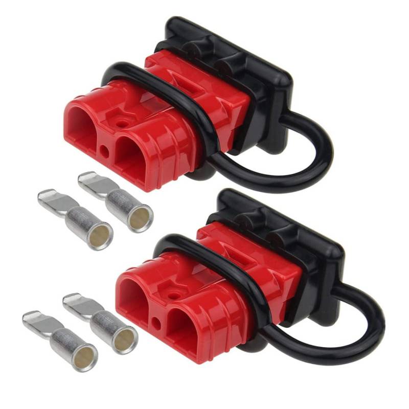 HAWILLOSCH Gabelstapler Stromanschluss Set Batteriesteckverbinder Schnellanschluss Batteriegehäuse Für Gabelstapler Zubehör 1 Satz Batteriekabel Adapter von HAWILLOSCH