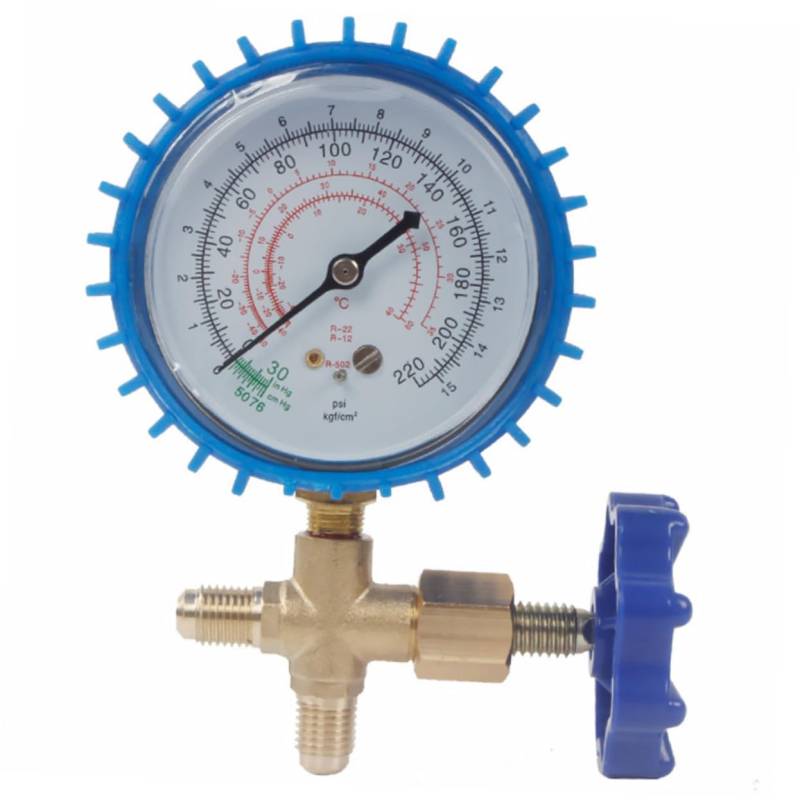 HAWILLOSCH Kältemittel Nachfüllmanometer Set Für Klimaanlagen Manometer Werkzeugsatz Inkl Digitalem Druckmesser Für Präzise Messungen Und Einfache Anwendung von HAWILLOSCH