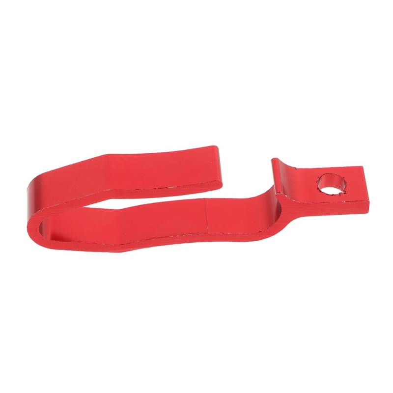 HAWILLOSCH Motorcycle Brake Line Clamp Bremskabelhalterung Ölrohrklemme Für Motorräder Universelle Montageclips Für Bremsleitungen Kurze Rote Ausführung von HAWILLOSCH