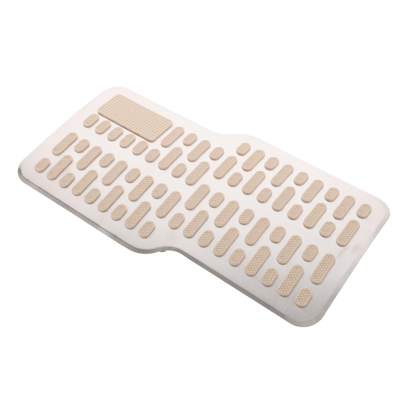 HAWILLOSCH Pedal aus Edelstahl Metallpedal Hauptfahrpedal Pedalauflagen für Autos Automatisches Pedalpad autoteile Autozubehör Gaspedal für Auto Gaspedalauflagen Rostfreier Stahl Beige von HAWILLOSCH