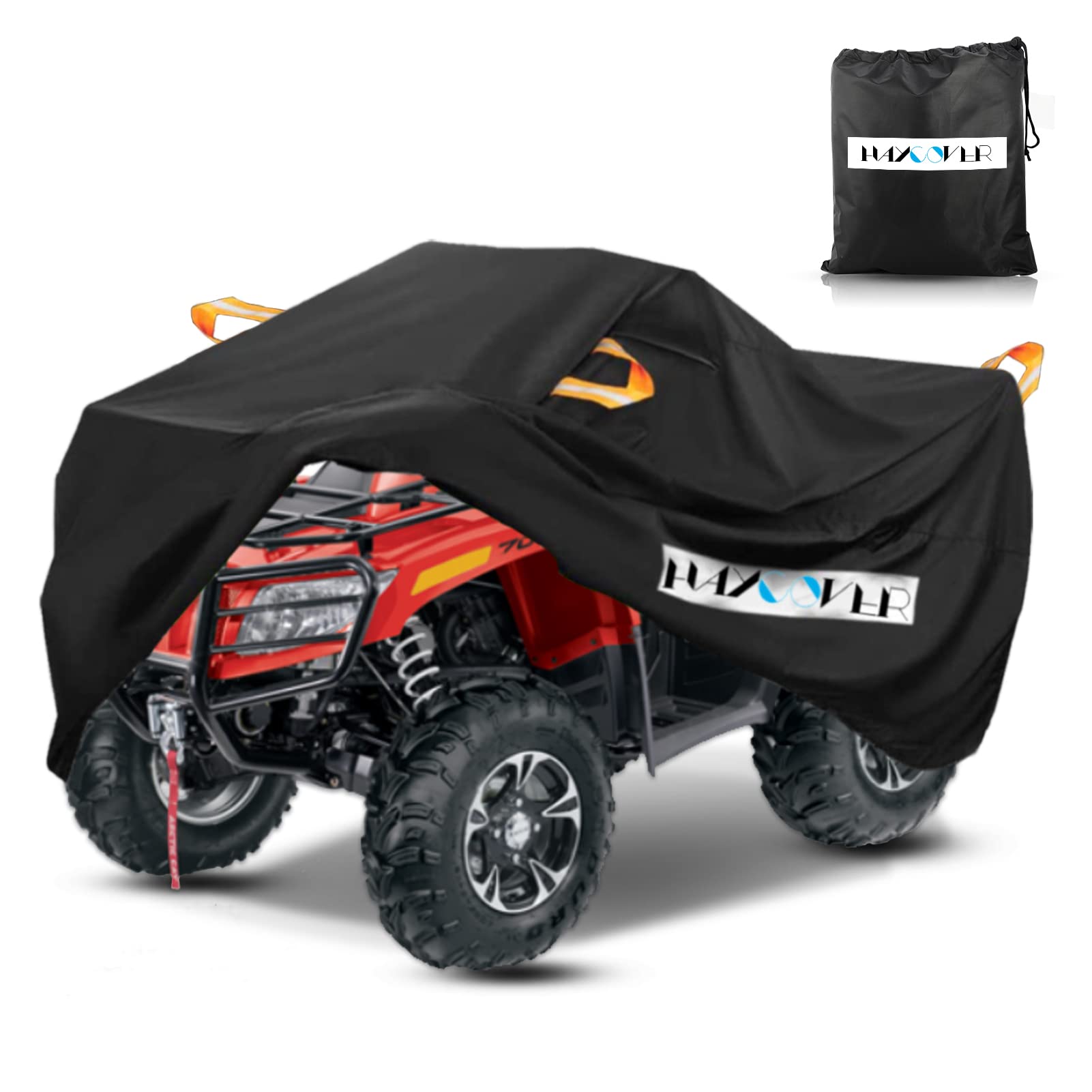 ATV-Abdeckung, wasserdicht, strapazierfähig, für den Außenbereich, verbessert, winterfest, wasserdicht, Staub, Regen, UV-Schutz, XL, universal, 210 x 120 x 115 cm von HAYCOVER