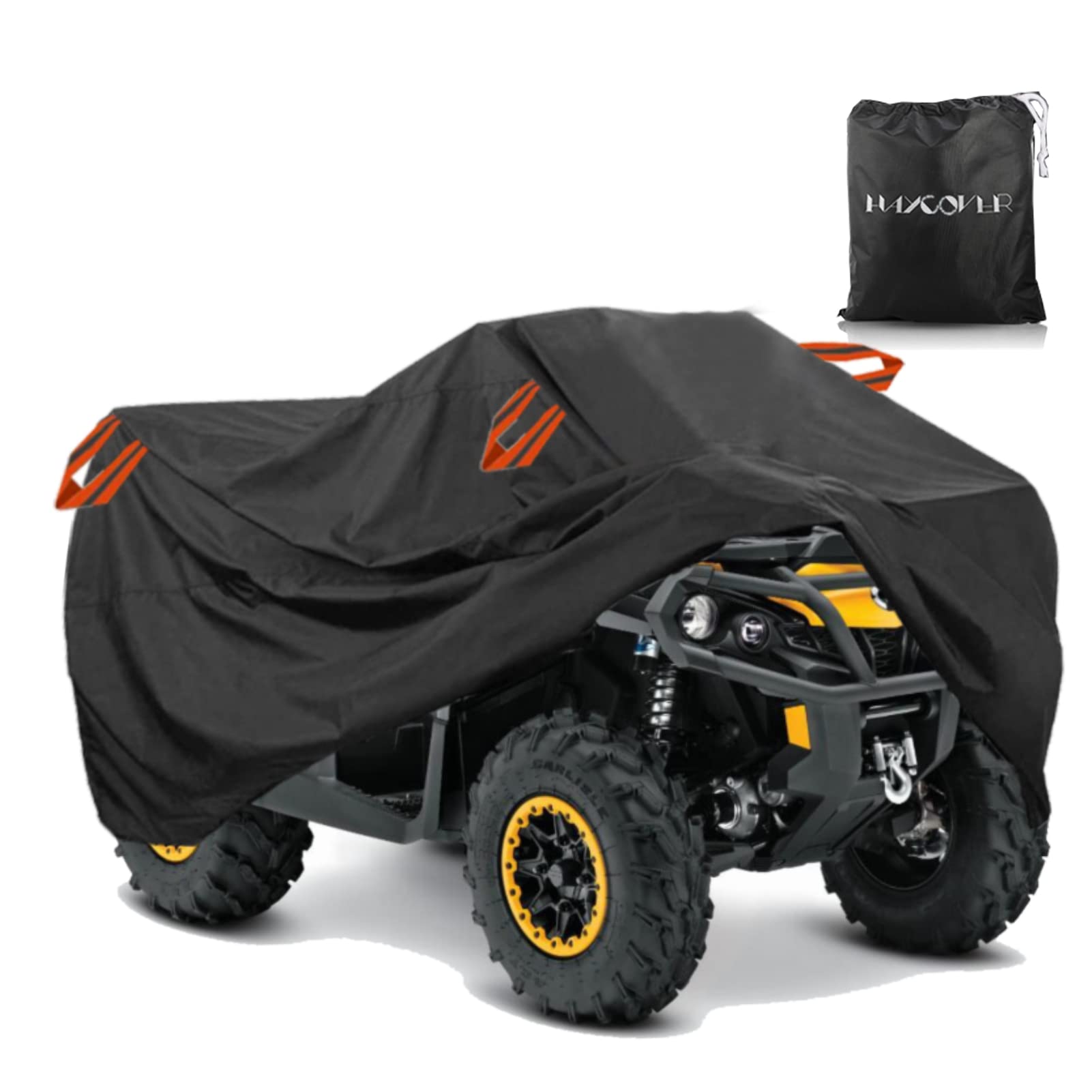 ATV Abdeckung Wasserdicht, für Polaris Sportsman Yamaha Grizzly Honda FourTrax Kawasaki KFX Rad Auto 260 x115 x 115cm von HAYCOVER