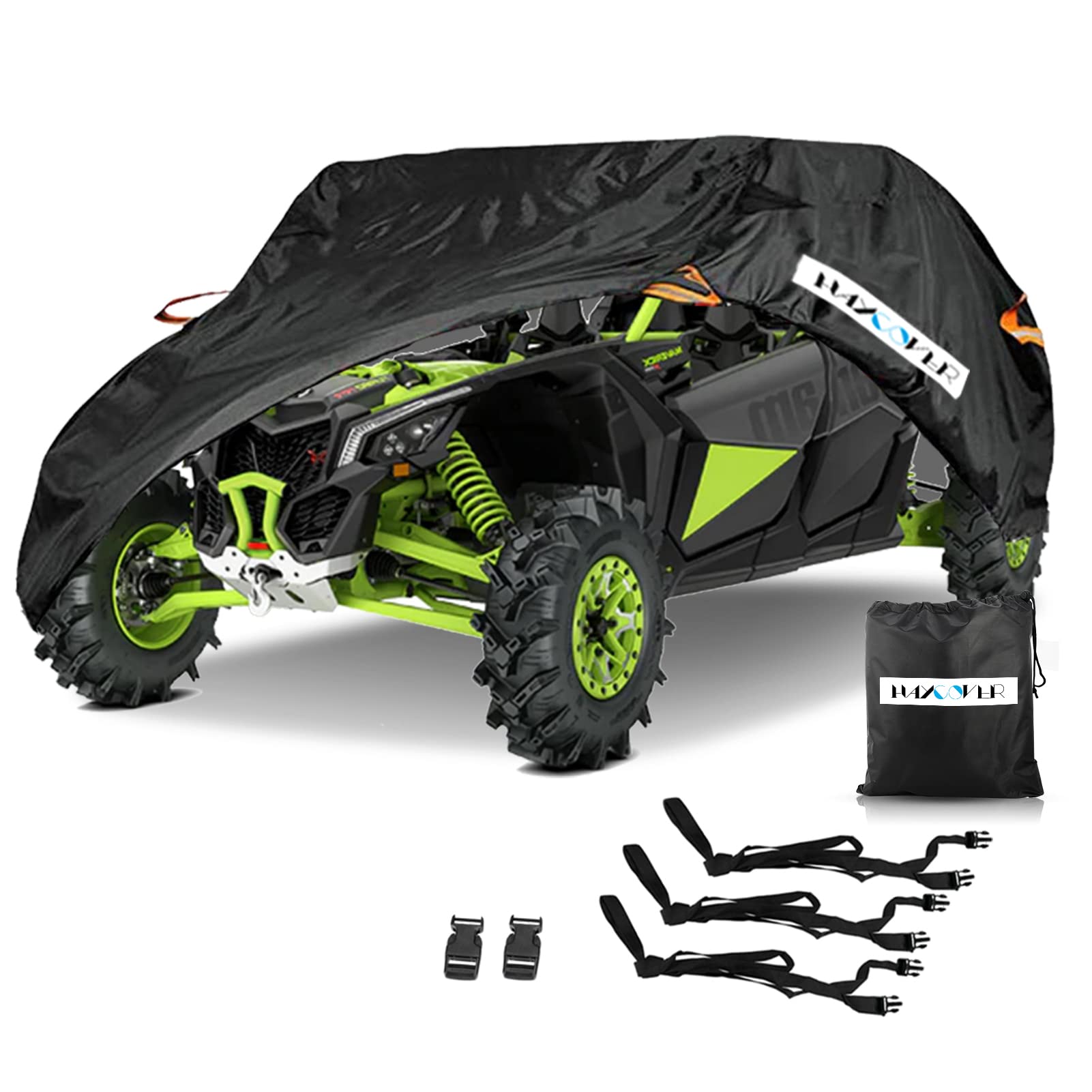 UTV-Abdeckung, wasserdicht, schweres Oxfordgewebe, für Polaris RZR PRO XP 4, Yamaha, Can Am, Maverick, Arctic Cat, Textron, 4-6 Passagiere von HAYCOVER