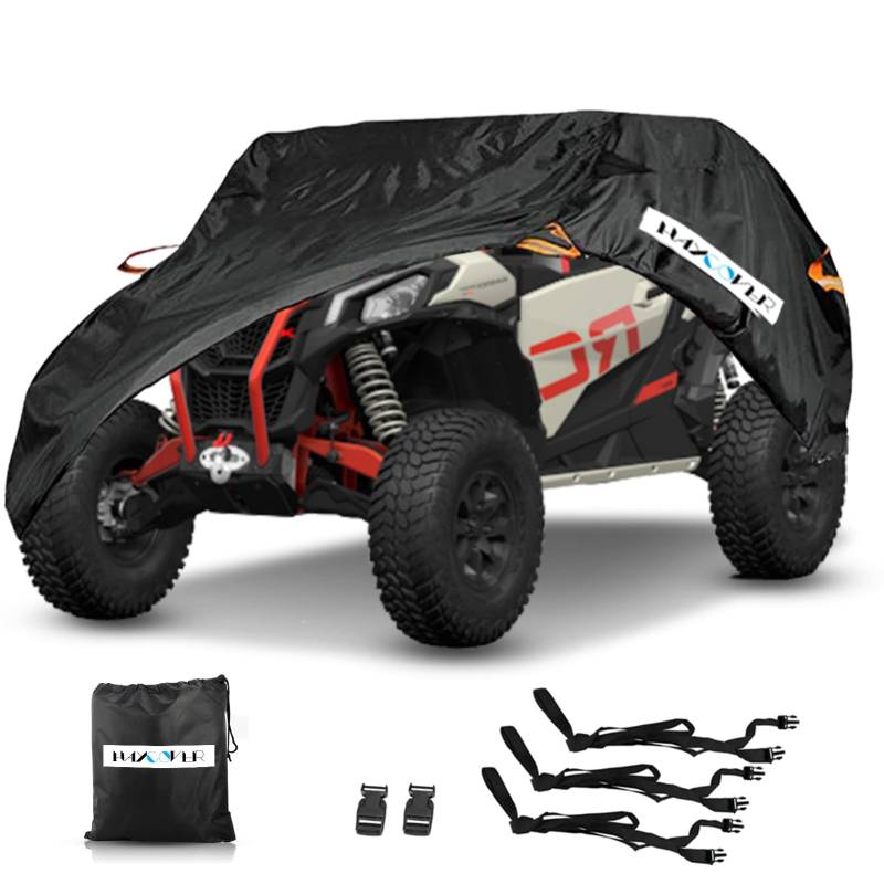 Wasserdichte UTV-Abdeckung, schweres Denier-Oxfordgewebe, für Polaris RZR, Yamaha Rhino, Can-Am Defender, Honda Pioneer, Kawasaki Mule, Teryx, 2 - 3 Passagiere von HAYCOVER