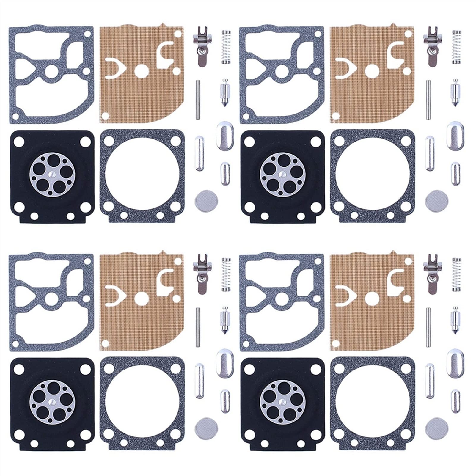 Rasenmäher-Vergaser-Reparatur-Membran-Set für Ms180 MS170 018 017 MS 180 170 Rb-77 Kettensägen-Ersatzteil (4 Set) von HAYGTRE