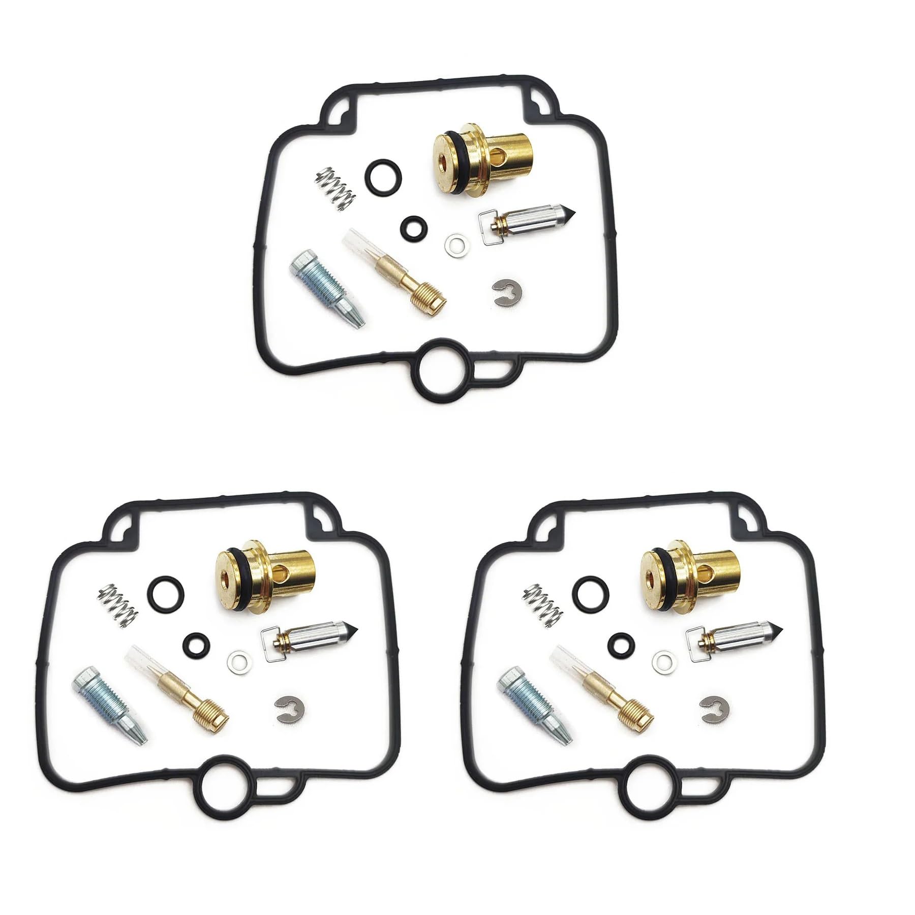 Vergaser-Reparatursatz, kompatibel mit Triumph Trophy Daytona Adventurer Speed Triple Sprint Sport Tiger Trident 900 1200 750 600 650 (3 Reparatur) von HAYGTRE