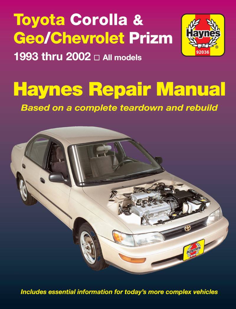 Toyota Corolla and Geo/Chev Prizm Auto Repair Manual 93-02 (Haynes Manuals) von HAYNES