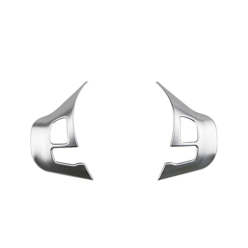 HAZYZKDM Glänzende Trim Wrap Cover Emblem Aufkleber Lenkrad Aufkleber Innenzubehör Für Peugeot 208 2008 2014–2017 Lenkradbezug(Matte 2pcs) von HAZYZKDM