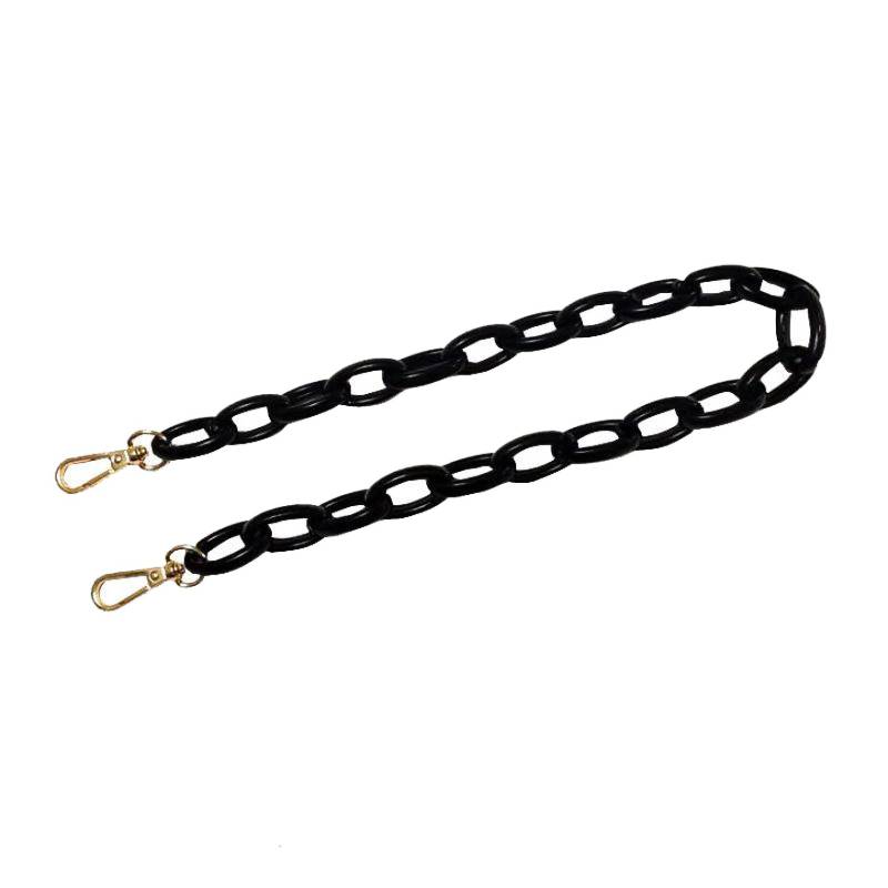 Ersatz-Kettenriemen, 60-120cm Candy Color Detachable Bag Strap Acrylic Resin Handbag Handle Purse Chain Women Shoulder Straps Bags Accessories(Black,100) von HBALDTEDC