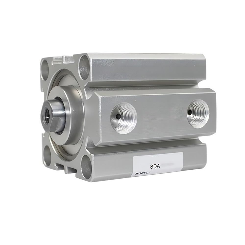 Pneumatik-Zylinder, Doppeltwirkender Pneumatikzylinder aus Aluminium, SDA63/80/100 mm Bohrung, pneumatische Luftzylinder, 5–100 mm dünner pneumatischer Zylinder(100MM*100MM) von HBALDTEDC