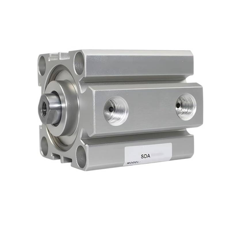 Pneumatik-Zylinder, Doppeltwirkender Pneumatikzylinder aus Aluminium, SDA63/80/100 mm Bohrung, pneumatische Luftzylinder, 5–100 mm dünner pneumatischer Zylinder(100MM*80MM) von HBALDTEDC