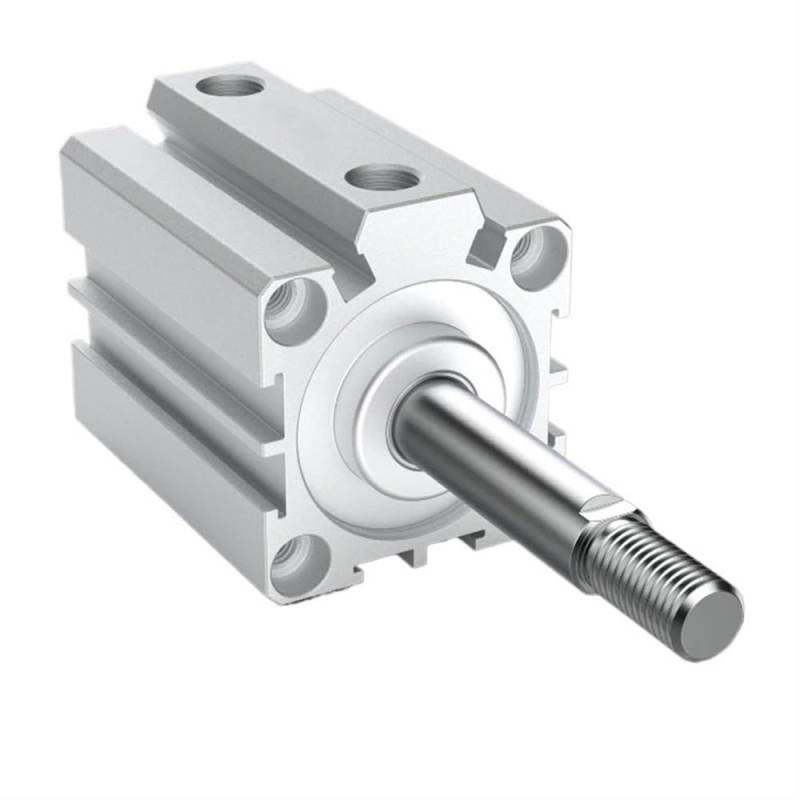 Pneumatik-Zylinder, SDA-B-Außengewinde, kompakter dünner Zylinder, Bohrung 12–80 mm, Hub 5–50 mm, Stange aus Aluminiumlegierung, doppeltwirkend, Penumatic(10MM*25MM) von HBALDTEDC