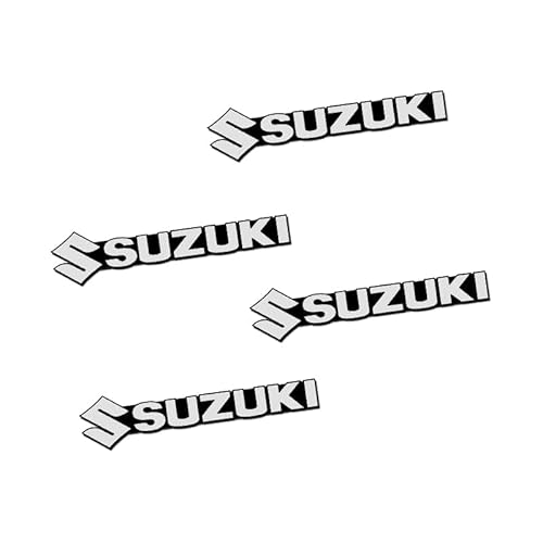 4 Stück Auto Emblem Aufkleber für Suzuki SX4 Vitara S-Cross Jimmy Swift Grand Vitara Alto, Abzeichen Logo, Buchstaben Wort Emblem-Aufkleber Auto Sticker Logo Abzeichen Dekoration Aufkleber Zubehör von HBANMK